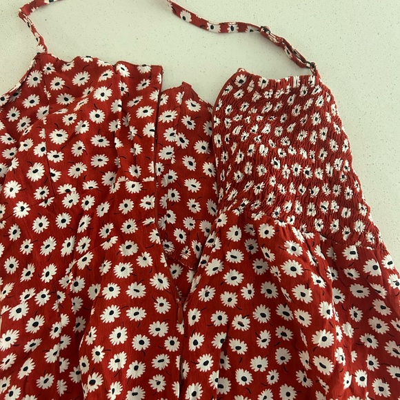 Faithfull The Brand Red Floral Sundress XS - Picture 7 of 9